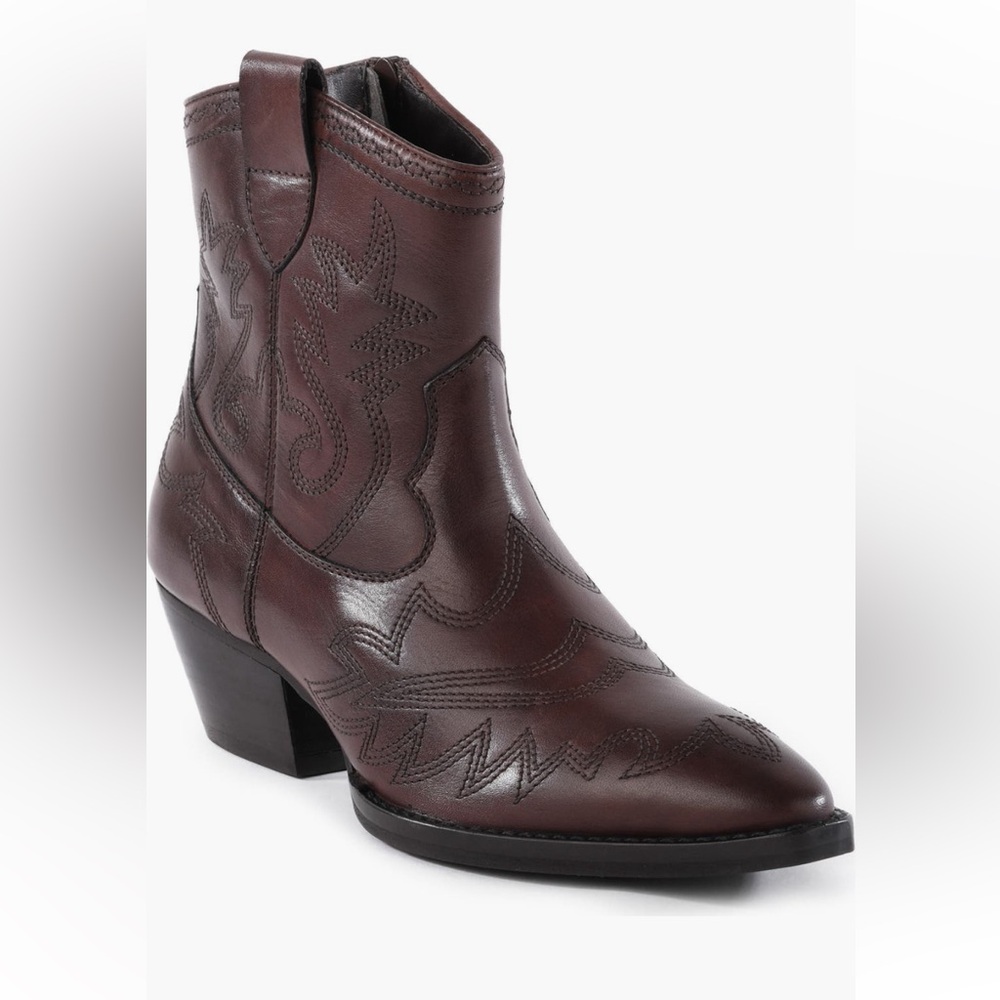 Seychelles Eagle Rock Brown Leather Western Boots Size 7 NEW IN BOX